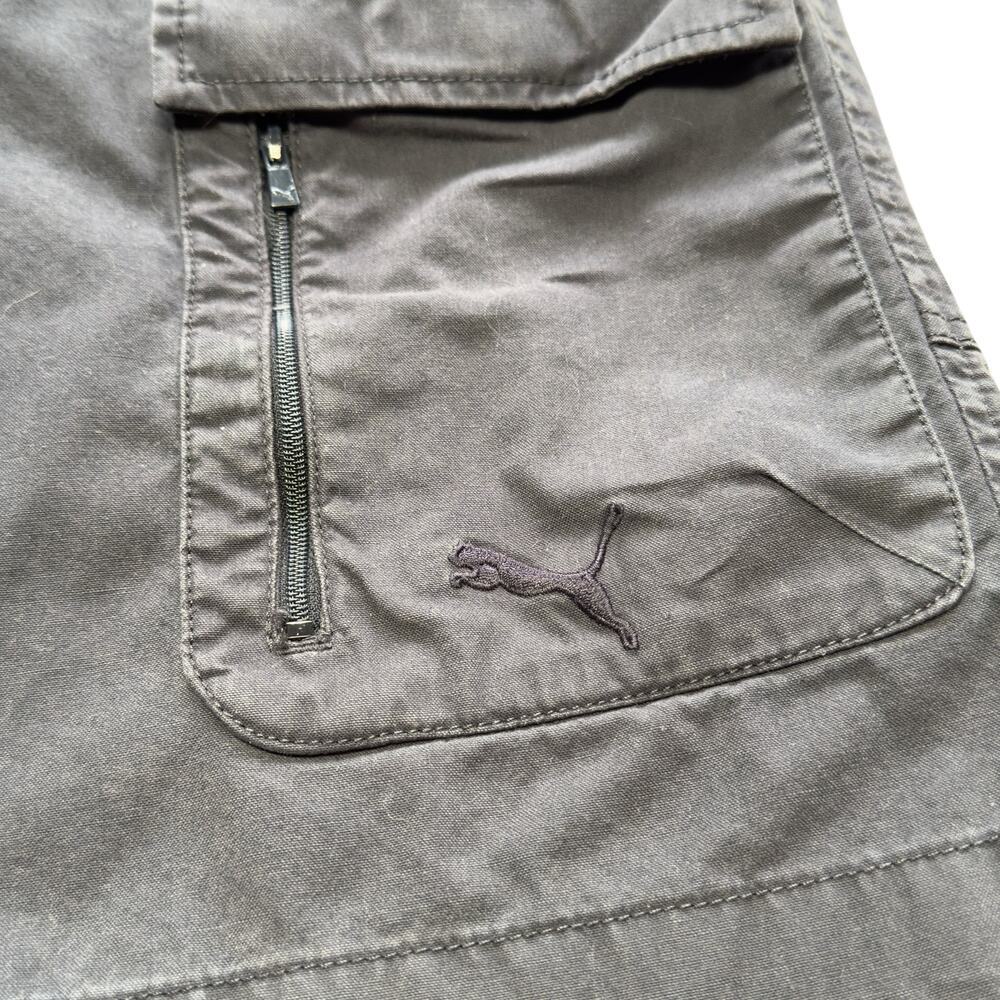 Men's y2k Puma mesh pocket navy cargo shorts 32 W - Picture 4 of 10
